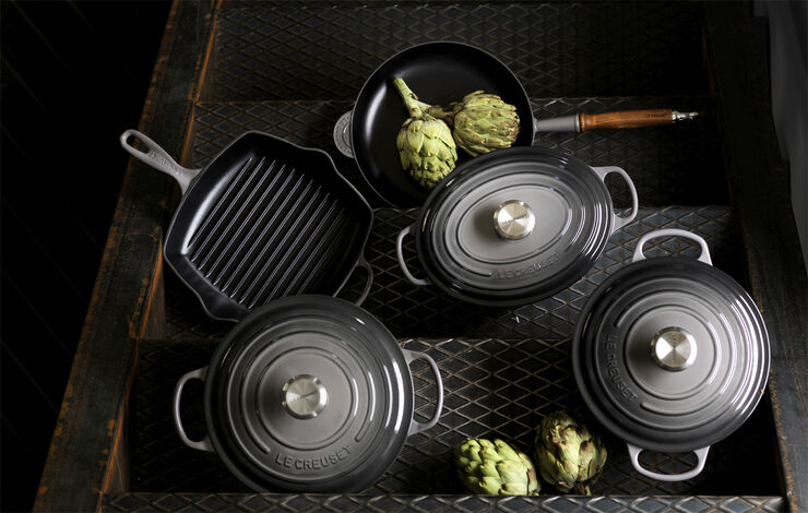 Le Creuset Rund støbejernsgryde 5,3L Flint Flint