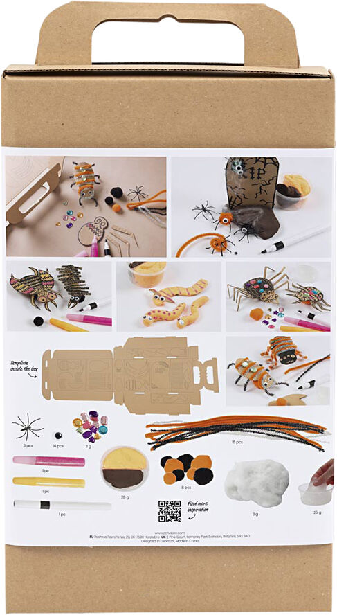 Creativ Company DIY Kit Dekoration, Insekter, orme og gravsten