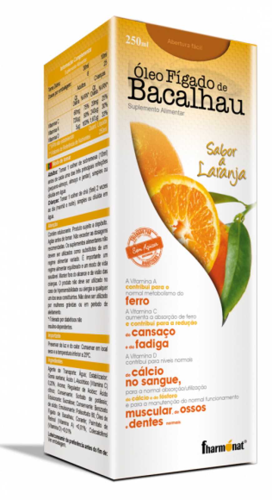 Óleo de fígado de bacalhau Fharmonat 250 ml