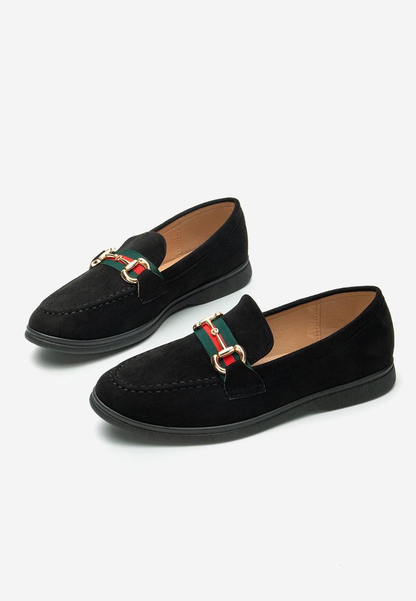 Mocassins femme noirs Abygail