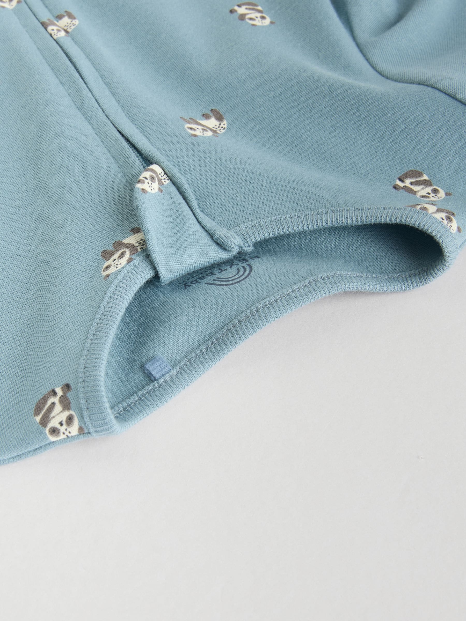 Mineraalblauw - 100% katoenen babyslaapzakjes met tweewegrits verpakking van 5 (0mnd -2jr)