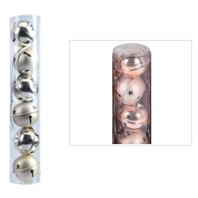 Weihnachtsglöckchen - Ø = 4 cm - 6 Stück - 1 Set