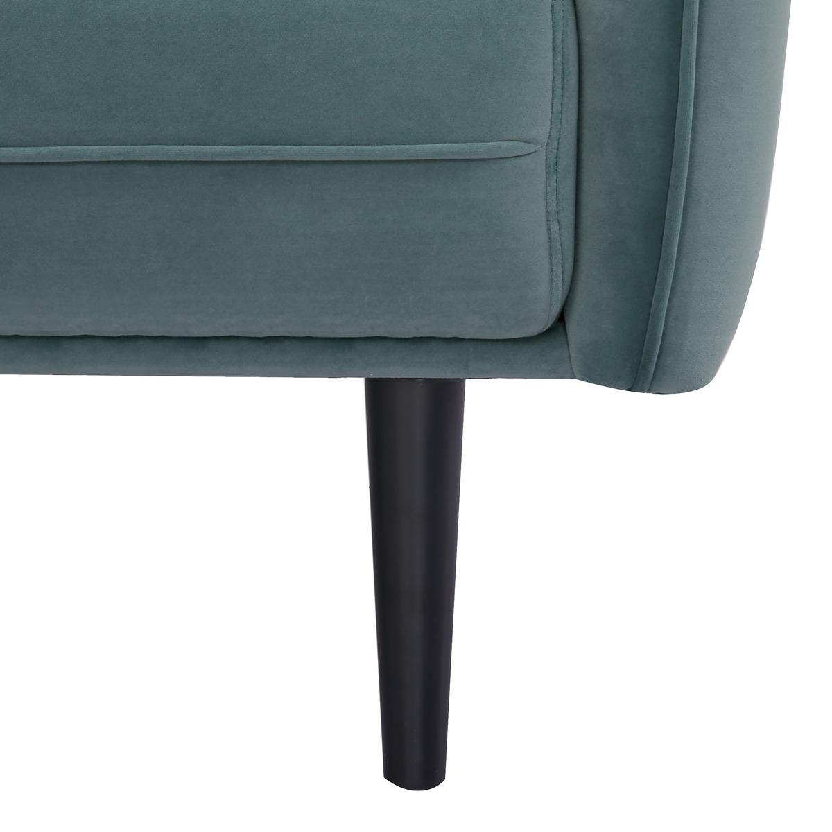 CANAPE CONVERTIBLE 3 PLACES VELOURS DARIA CELADON