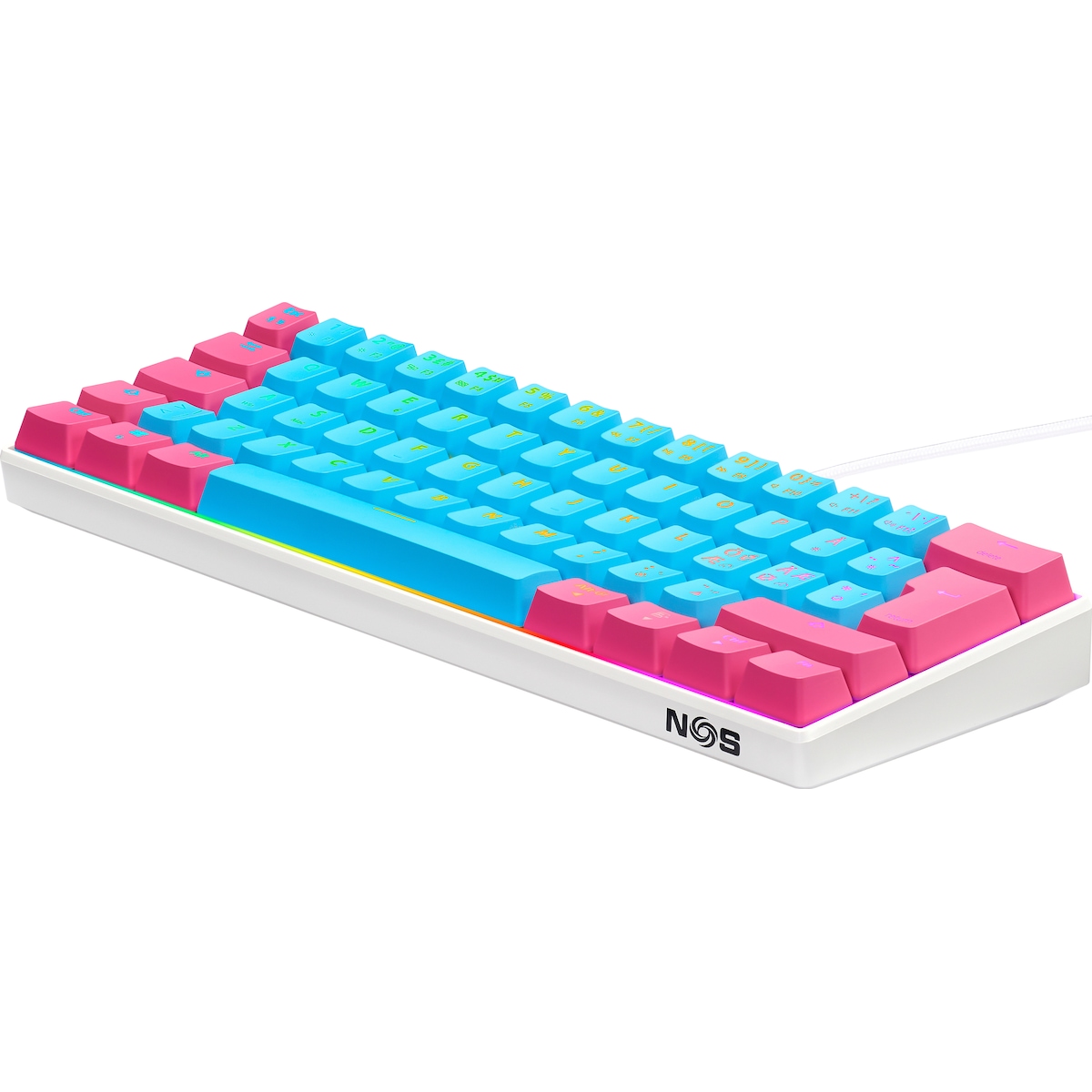NOS C-450 Mini PRO RGB gamingtastatur (lollipop)