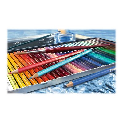 STABILO Aquacolor Arty - 24 Crayons de couleur aquarellables