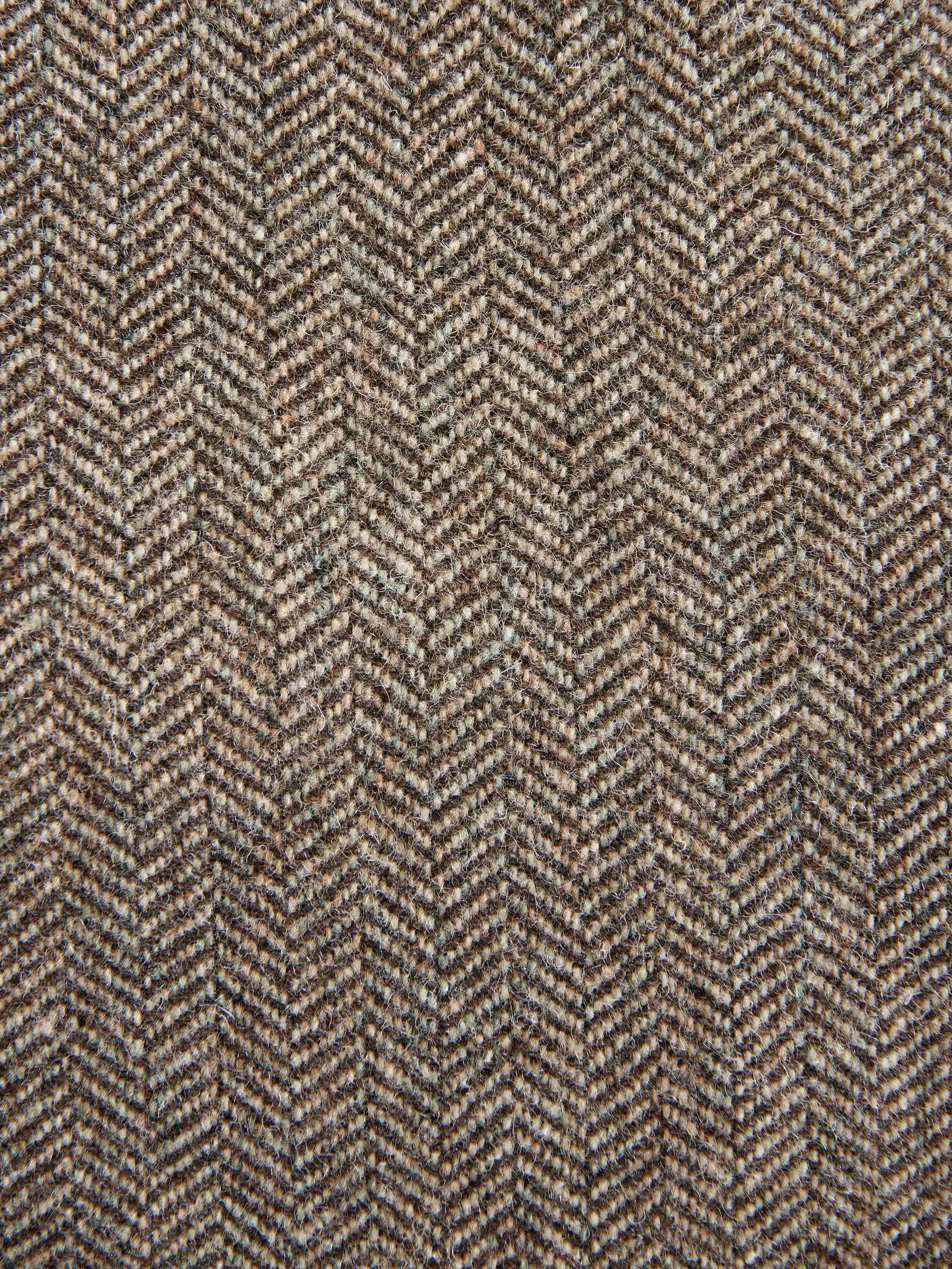Taupe bruin - Normale Pasvorm - Signature Nova Fides Blazer van wolblend met visgraatmotief