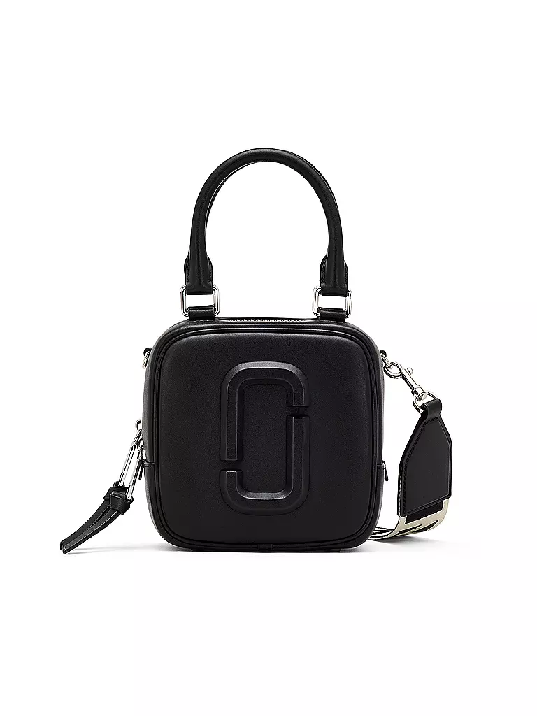 MARC JACOBS Ledertasche - Mini Bag THE CUBE  schwarz