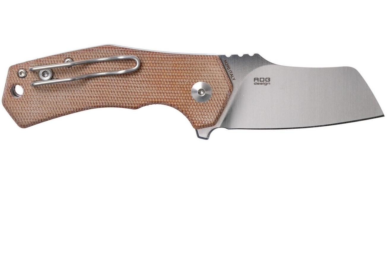 Fox Knives Italicus FX-540NA Natural Micarta zakmes, Antonio Di Gennaro design
