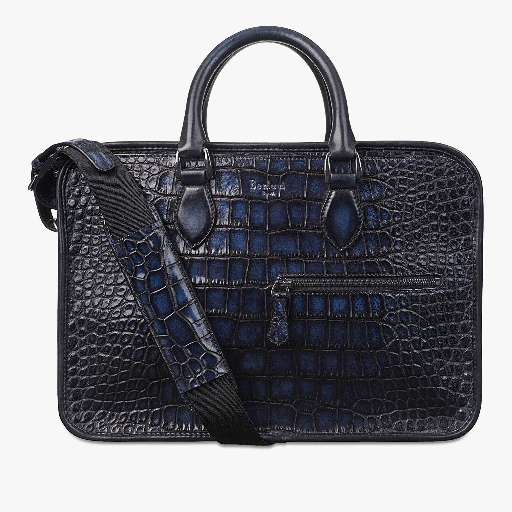Cartable Un Jour Mini En Cuir d'Alligator