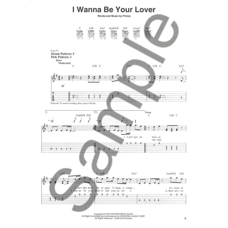 Hal Leonard - The Very Best Of Prince Easy Guitar songbook