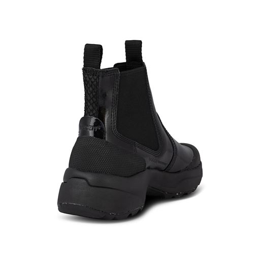 Woden Helga Patent Waterproof Støvler, Black, 40