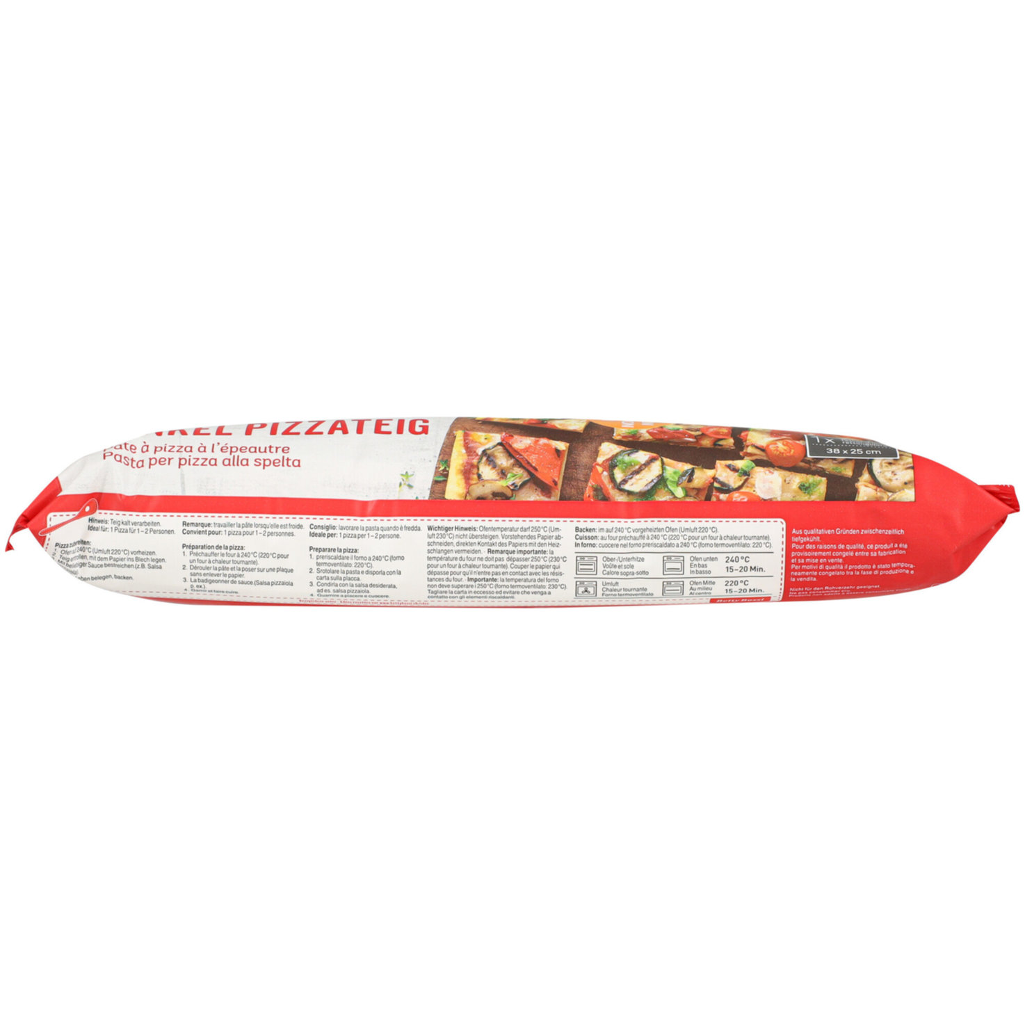 Betty Bossi Dinkel Pizzateig rechteckig