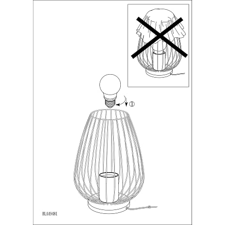 Newtown bordlampe sort