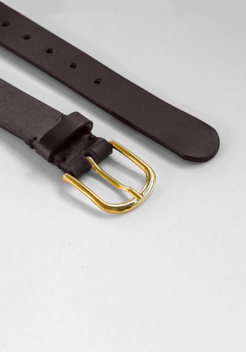 BADI Culture Gürtel Koei Belt Wide Dark Brown/Gold
