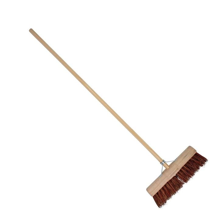 Gemeentebezem Talen Tools 45 cm bruin met steel 160 cm (8712448285889)
