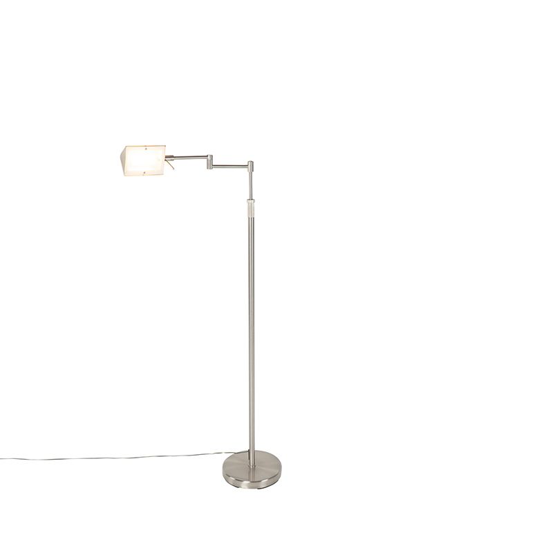Design vloerlamp staal incl. LED met touch dimmer - Notia