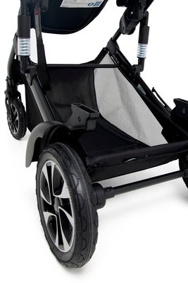 Beemoo Maxi 4 Twin Søskenvogn, Black/Black