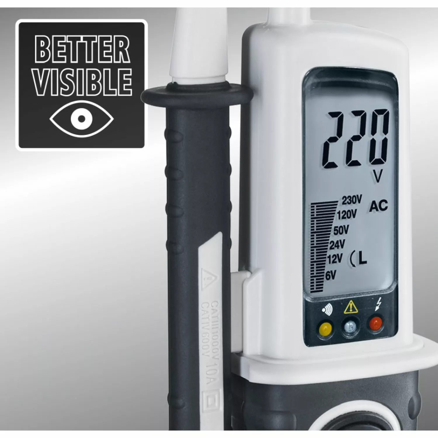Laserliner AC-tiveMaster Digital Spanningstester met LCD scherm - AC/DC 6-690V