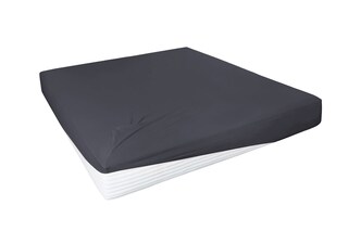 Vario Spannbetttuch Stretch Elasthan-Feinjersey 180-200 x 200-220 cm anthrazit