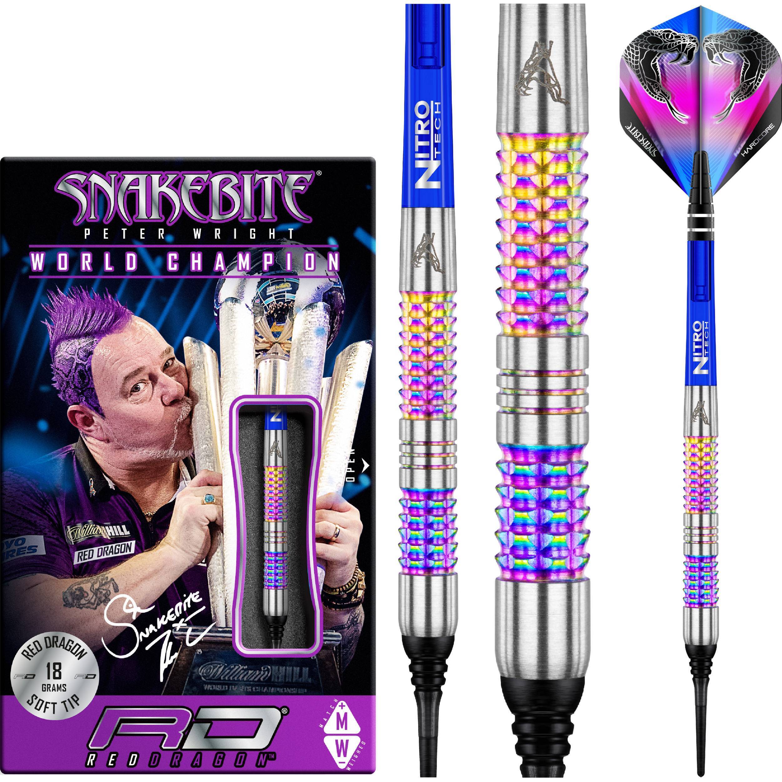 Red Dragon - Peter Wright - Mamba Rainbow - Softdart