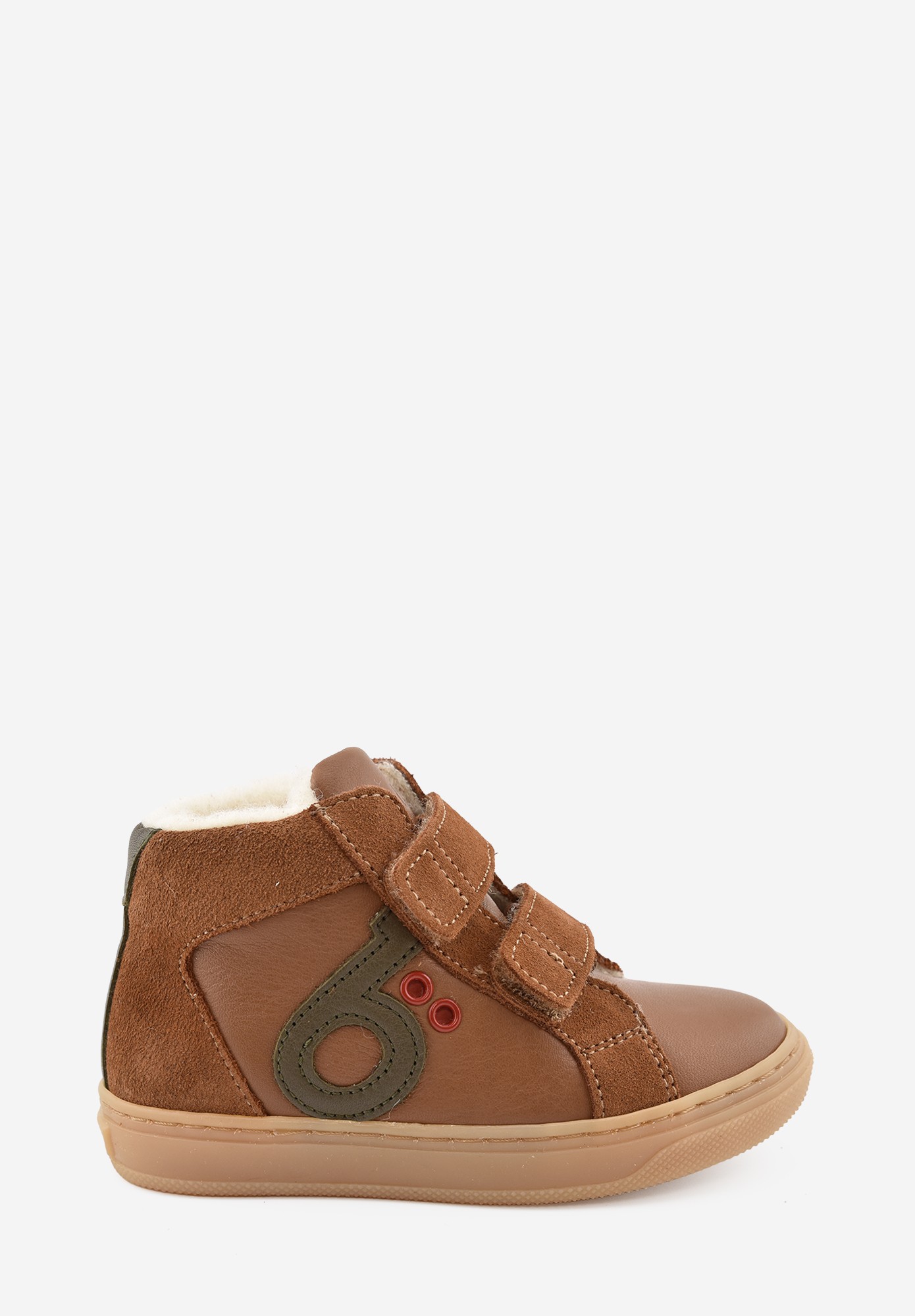 Laax logo Wollfutter Kleinkinder Cognac Kaki