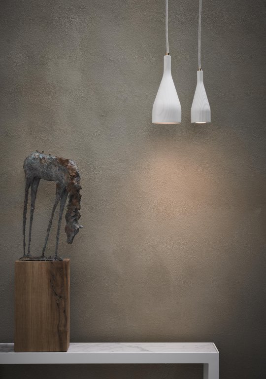 Hollands Licht Timber hanglamp large Ø14 messing zwart essen