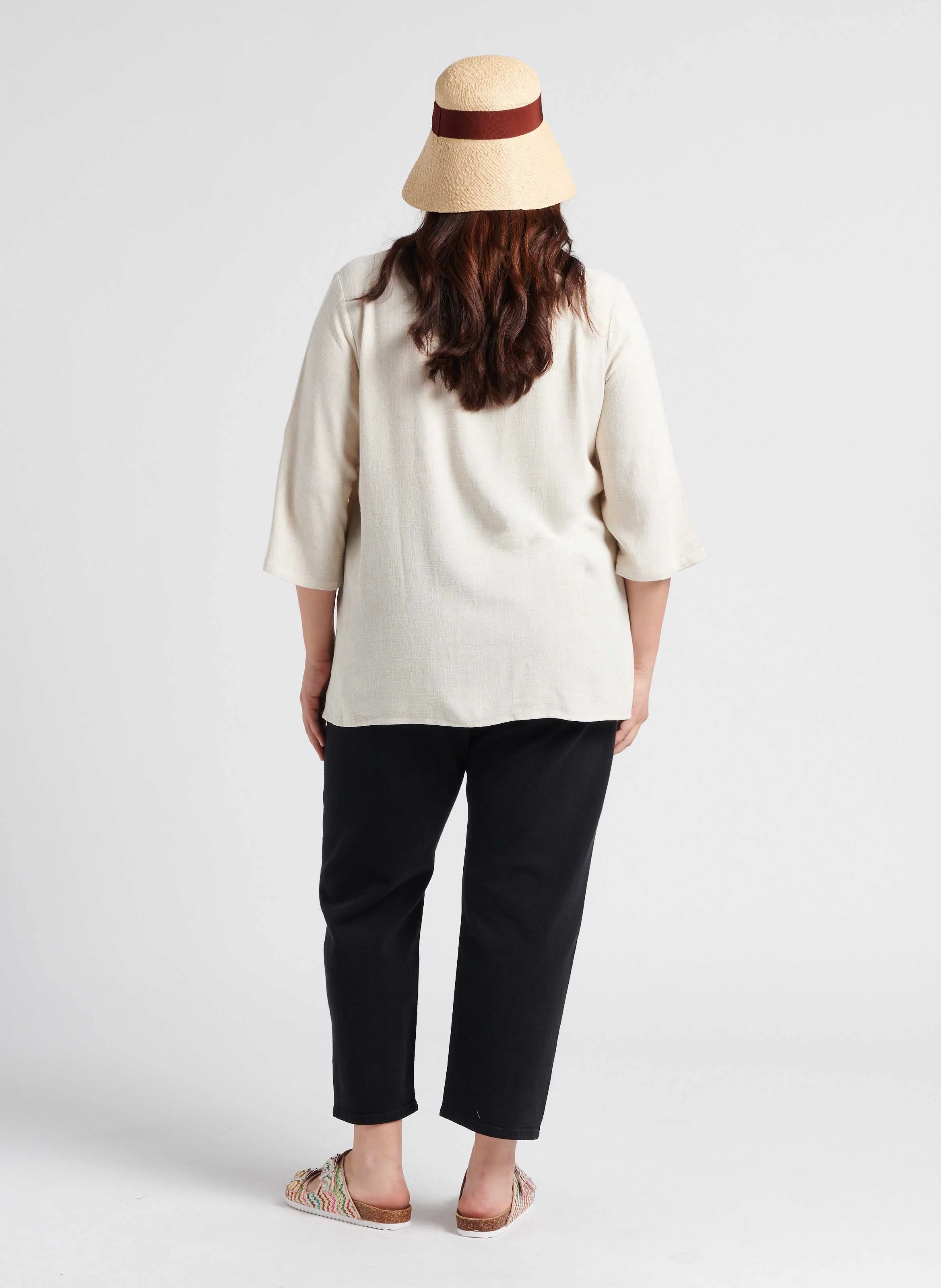 PL 501 CROP - Jean droit taille haute | Noir