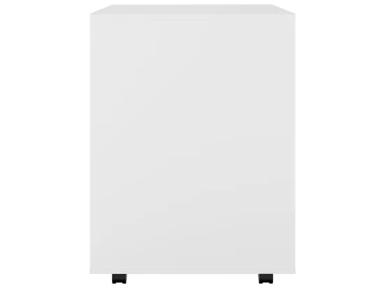 Armoire à roulettes Blanc 60x53x72 cm Bois d’ingénierie