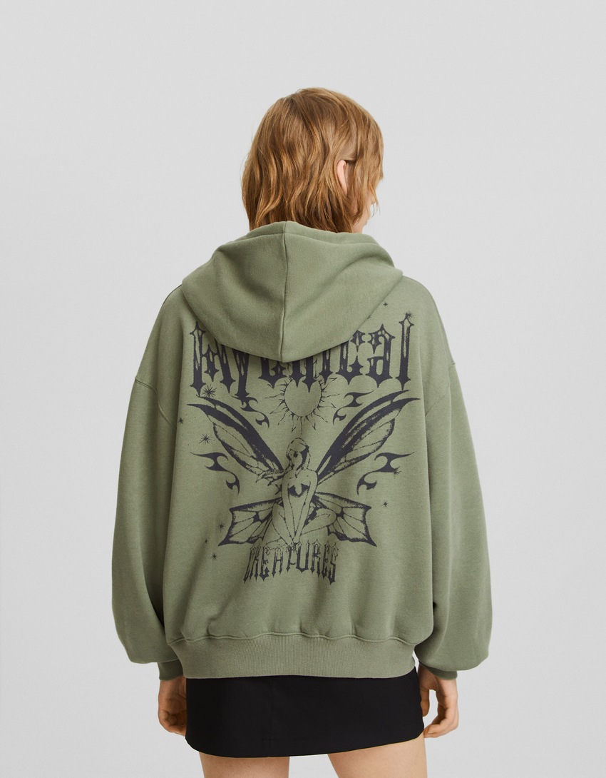 Moletom oversized estampado