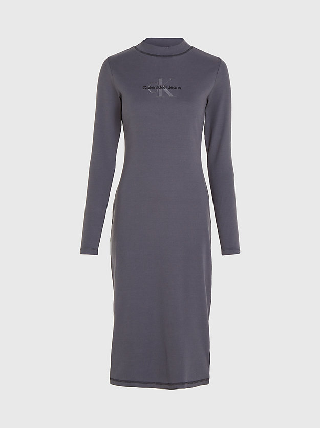 Vestido longo canelado justo