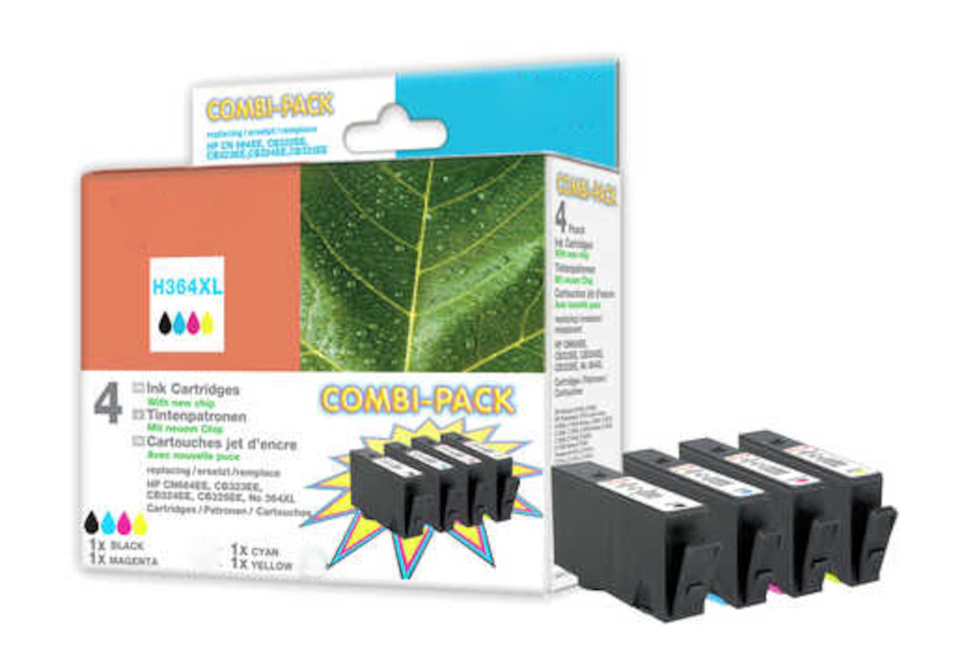Peach Blekkpatron tilsvarer HP 364XL 4-pk.