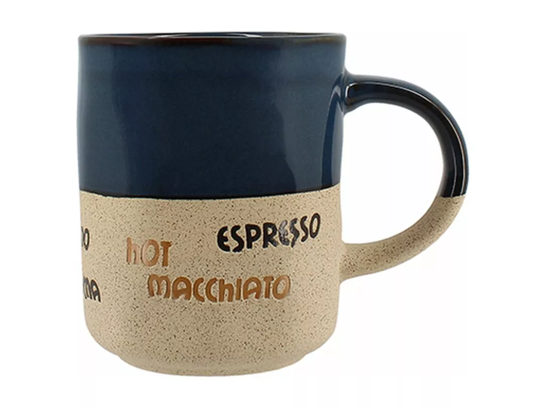 Novastyl - Lot 6 Mugs Macchiato 34cl En Ceramiques 3 Couleurs Assorties