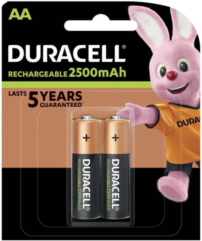 Duracell AA Oplaadbare Batterijen - 2500 mAh - 2 stuks