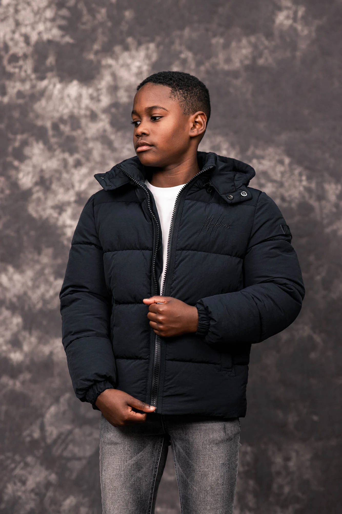 Malelions Donn Puffer Winterjas Kids Zwart