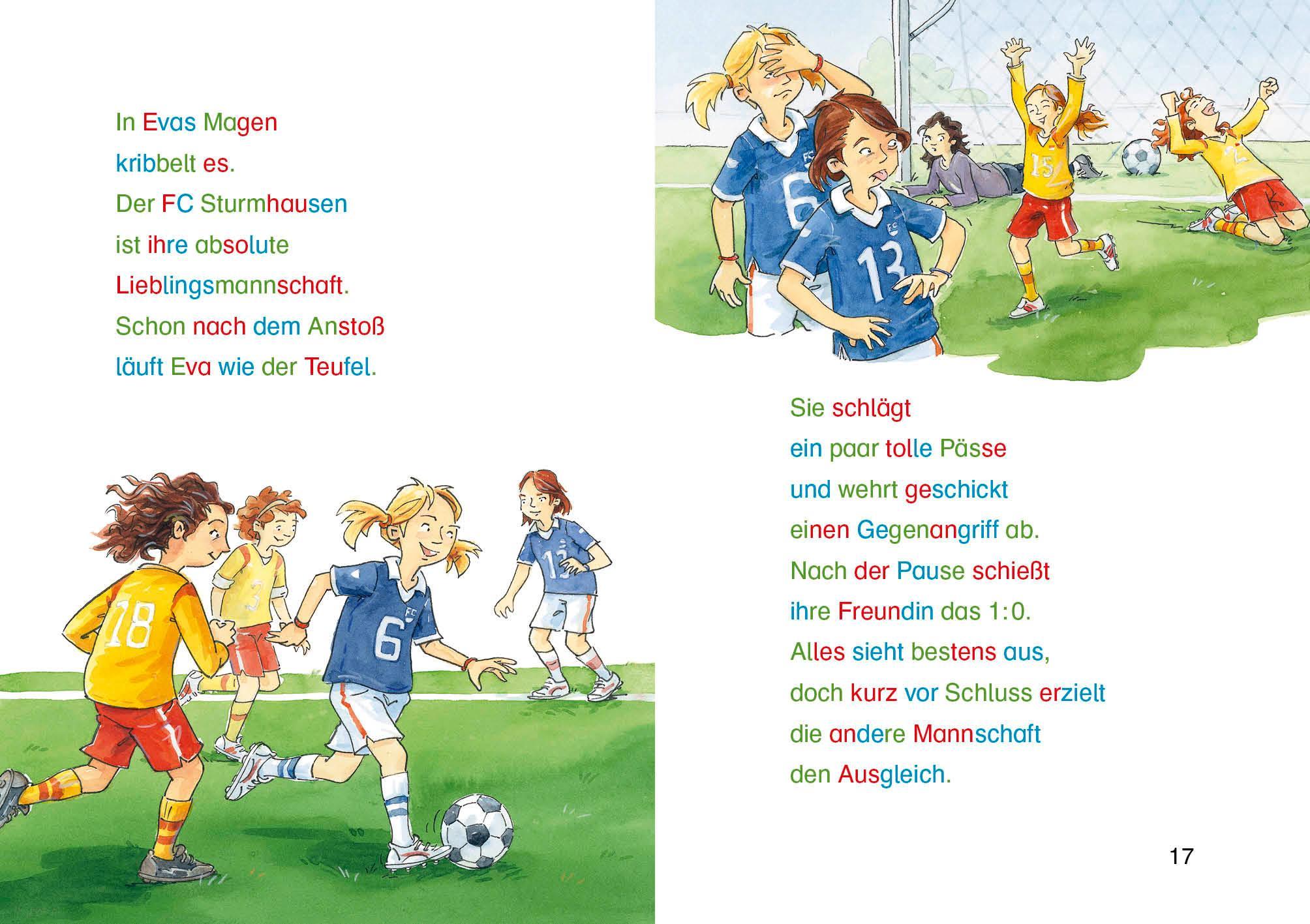 Silbengeschichten zum Lesenlernen - Fußballgeschichten