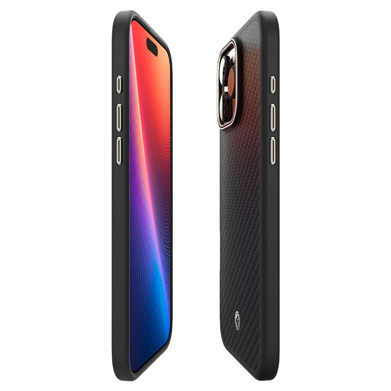 iPhone 16 Pro Max Enzo Aramid MagSafe Schutzhülle (ACS08501) - Schwarz