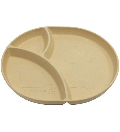 Sebra Der Teller - Biokunststoff - 3 Räume - Mütter - Wheat Yell