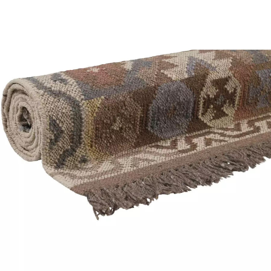 Green Looop Handweb-Teppich Migny braun