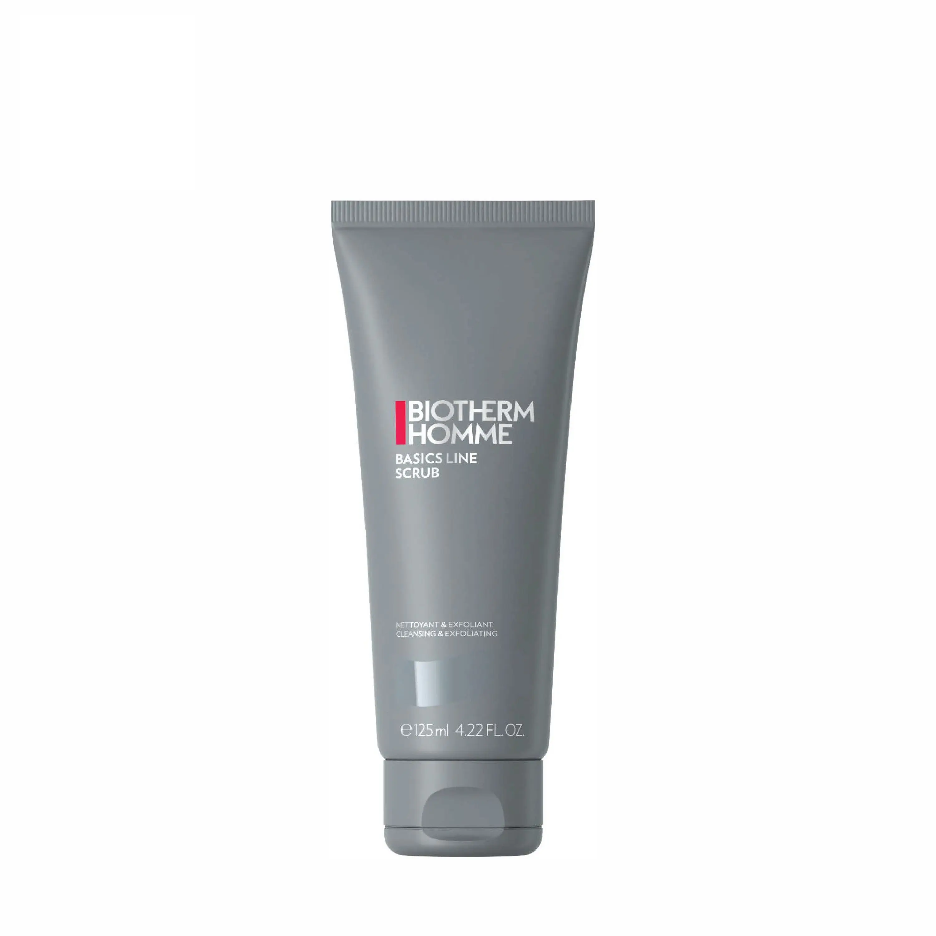 Biotherm - Homme Basic Gel exfoliant visage 125ML Gel exfoliant visage pour homme Tube 125 MLT - Nouveautés