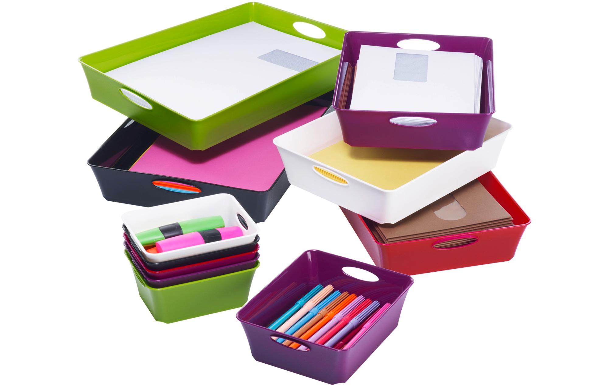 Aufbewahrungsbox Living Box 1.5 l AnthrazitAufbewahrungskorb mit integrierten Griffen