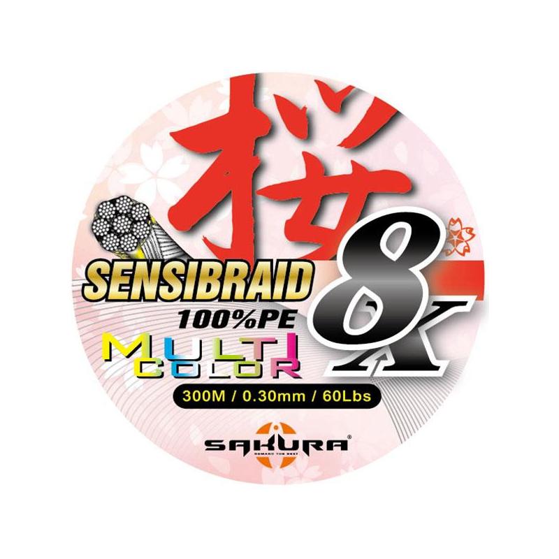Tresse Sakura Sensibraid 8 Multicolor - 300M