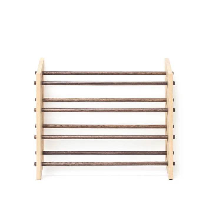We Do Wood - Roon & Rahn Moodstand Schuhregal, 78 cm, Eiche geölt / geräuchert