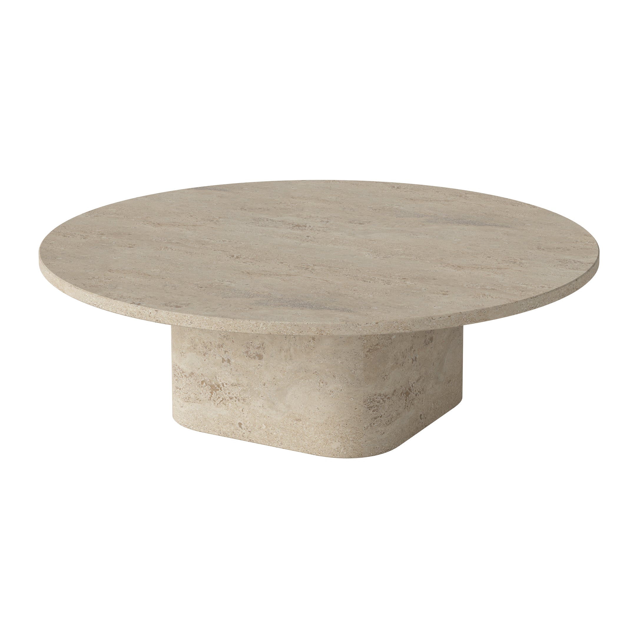 Bolia Eida Salontafel - H 28 x Ã 90 cm - Travertijn