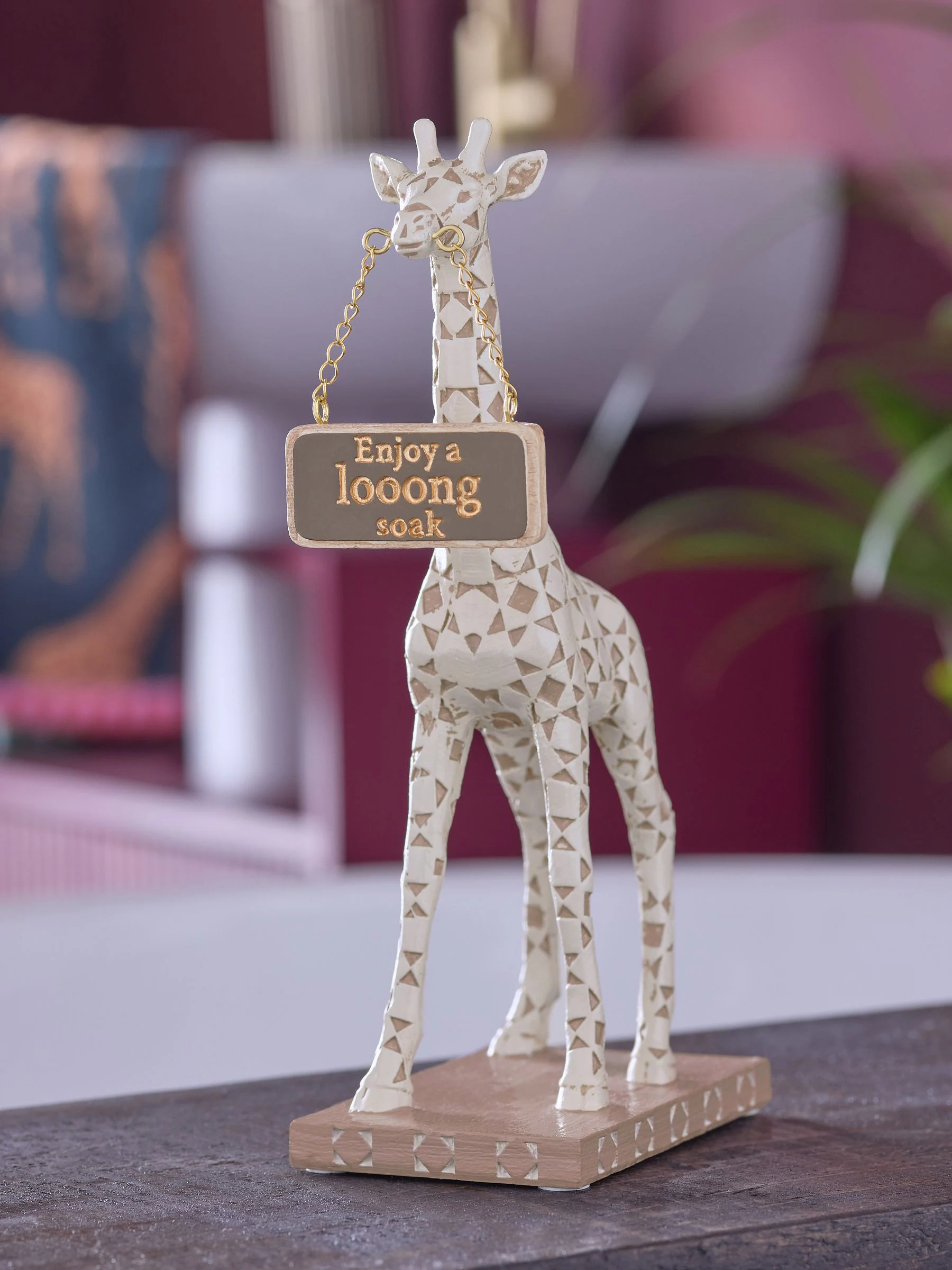 Geo Giraffe Badkamer Ornament