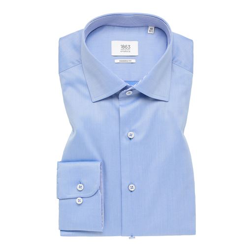 Eterna Luxury Modern Fit Skjorte, Blå, 46