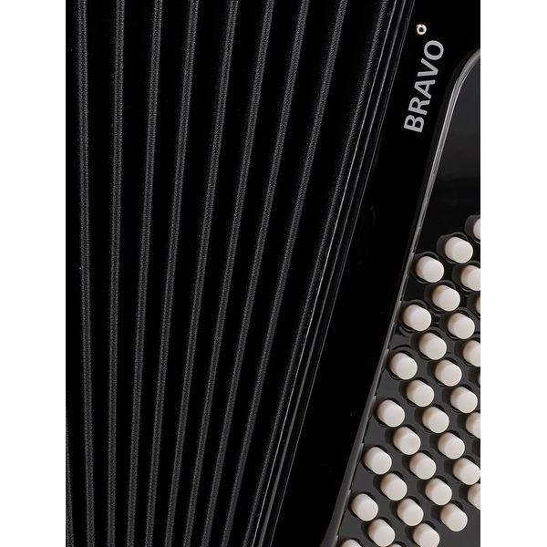 Hohner Bravo II 48 Black silent key