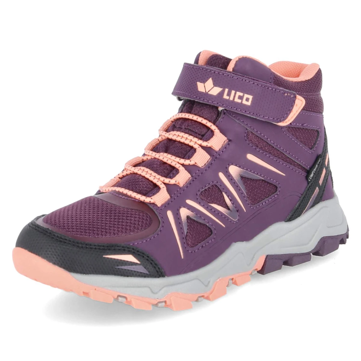 LicoOutdoorboots ALLEN HIGH VS - bordeaux/pink