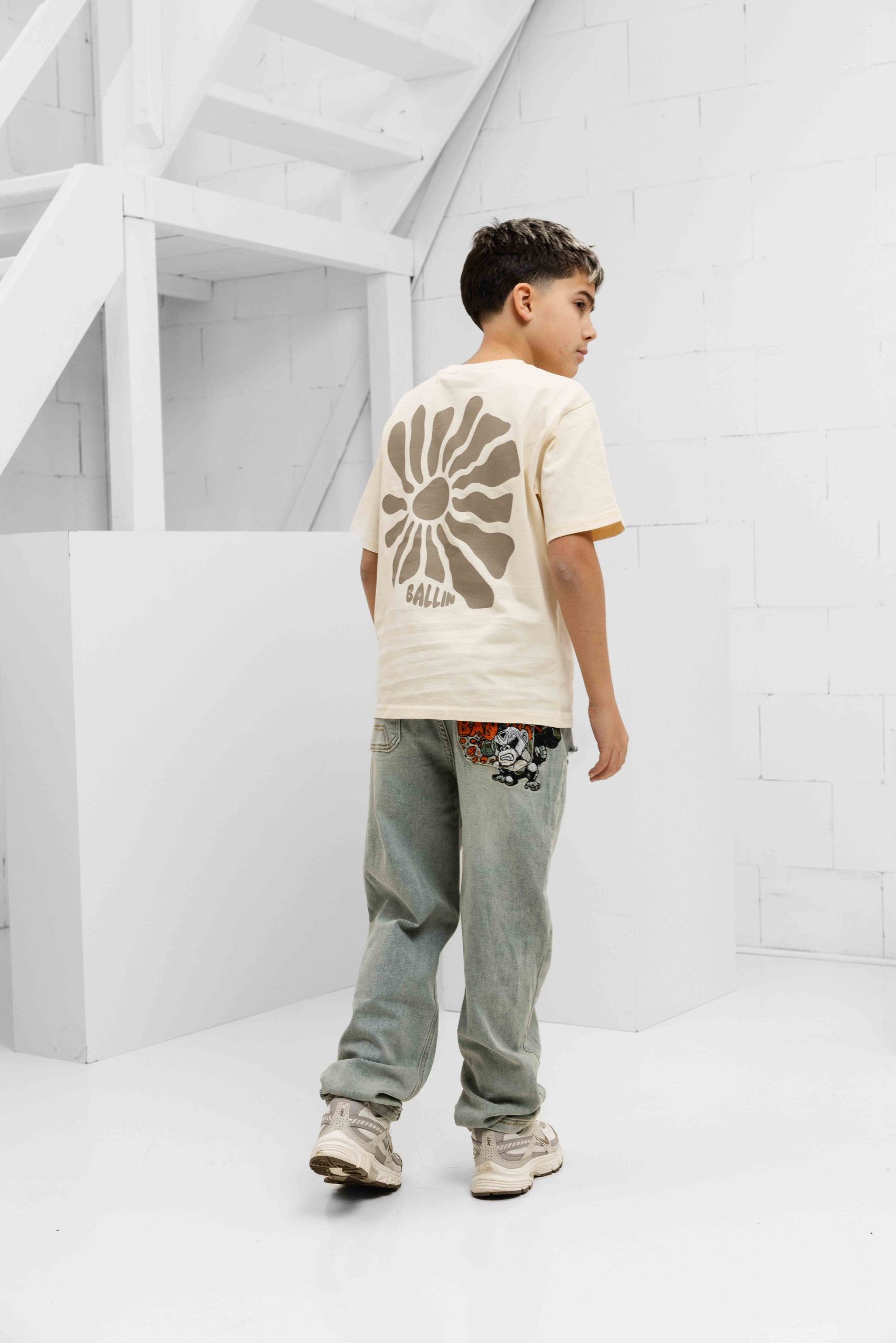 Ballin Amsterdam Sunshine T-Shirt Kids Beige