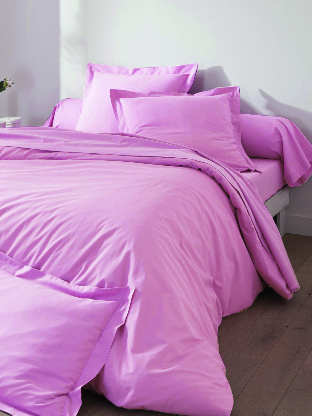 Drap en polycoton uni