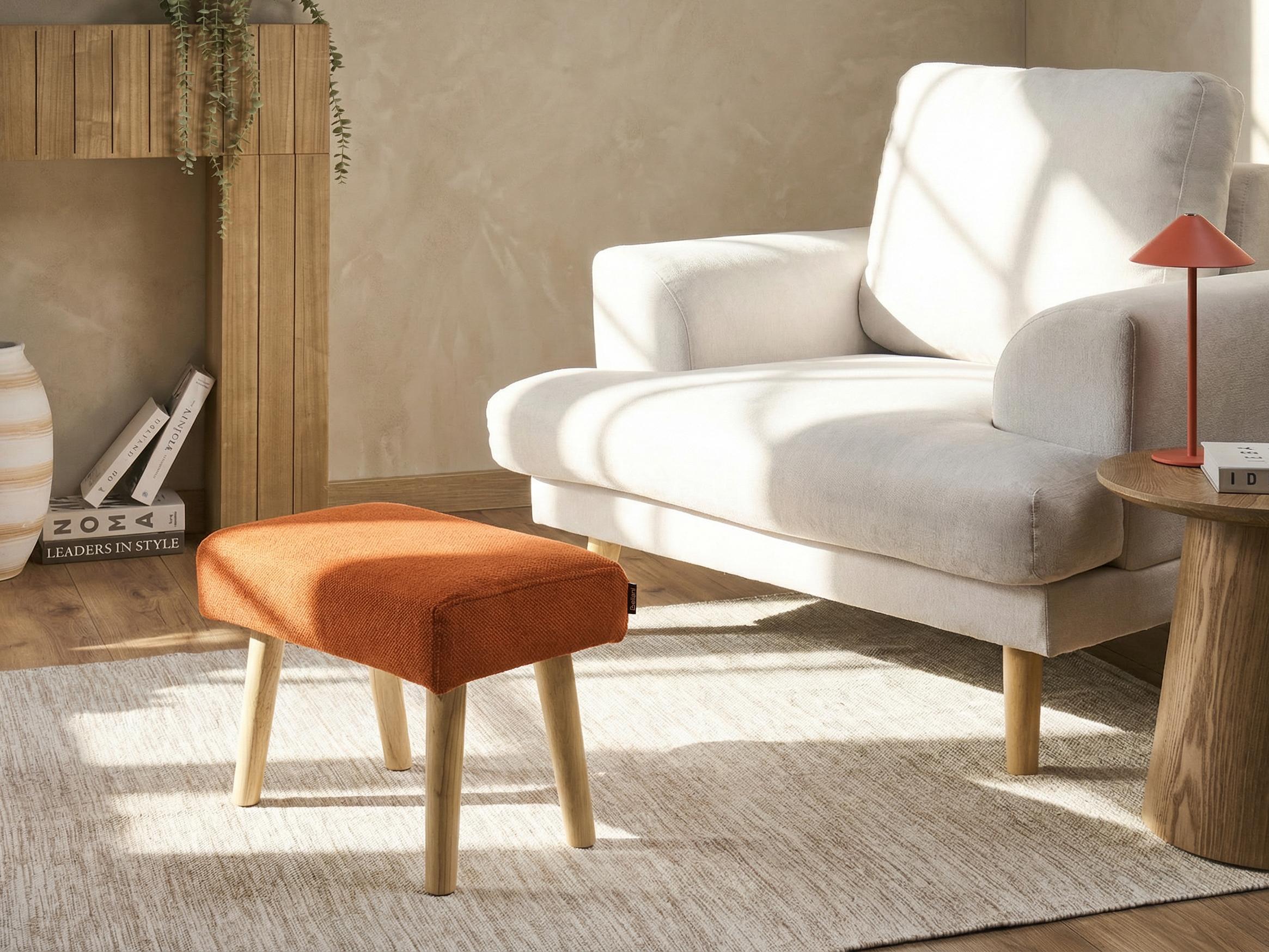 Hocker TAKOMA Stof Oranje